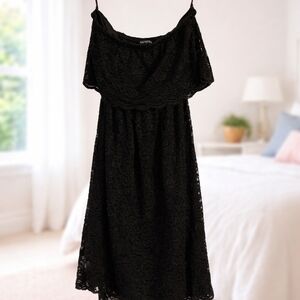 Elegant Black Lace Dress